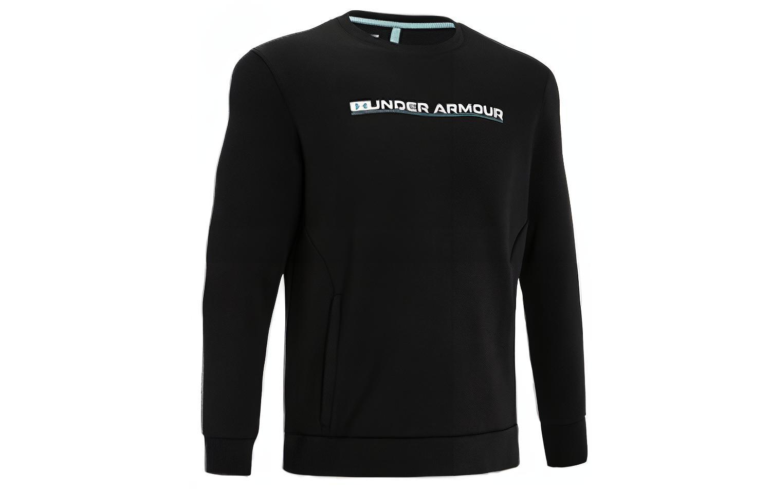 Under Armour Summit Sweatshirts Men s Black Crew Neck Moderate Regular 1370417-001 M