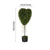 Artificial Plants Indoor With Pot Fake Heart Greenery Heart-Shaped Artificial Boxwood Tree For Valentine's Day Living Room Home
