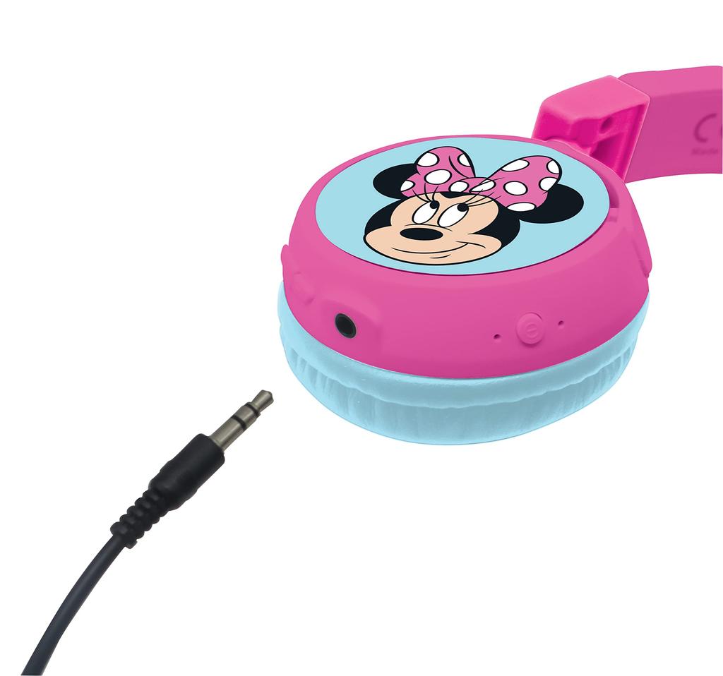 Lexibook wired and wireless Minnie Mouse genuine product Bluetooth-enabled headphones, design, foldable, HPBT010MN,