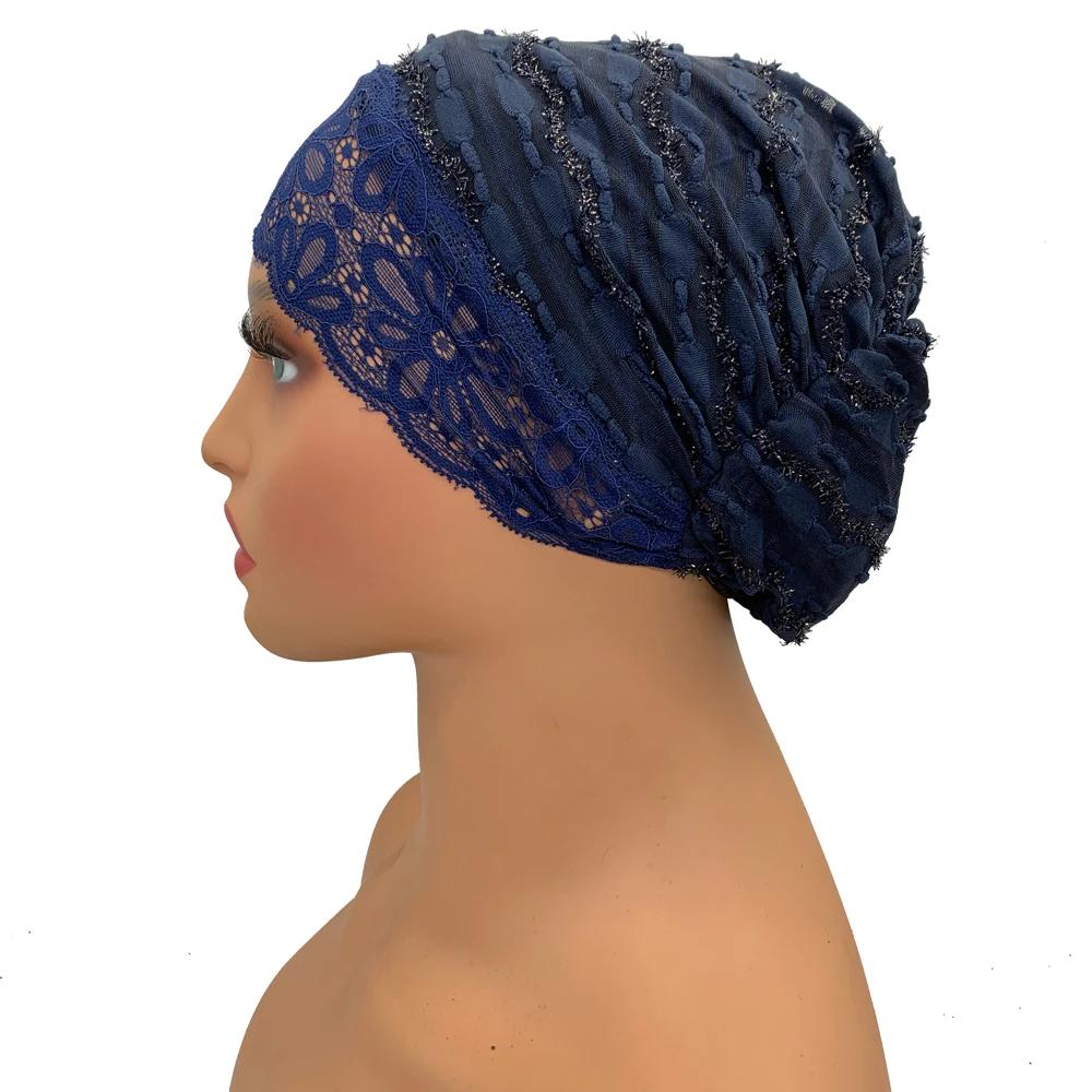 Spitze Innen Hijab Kappe für Muslimische Frauen Unter Schal Haube Sommer Atmungsaktiv Unter Hijab Hüte