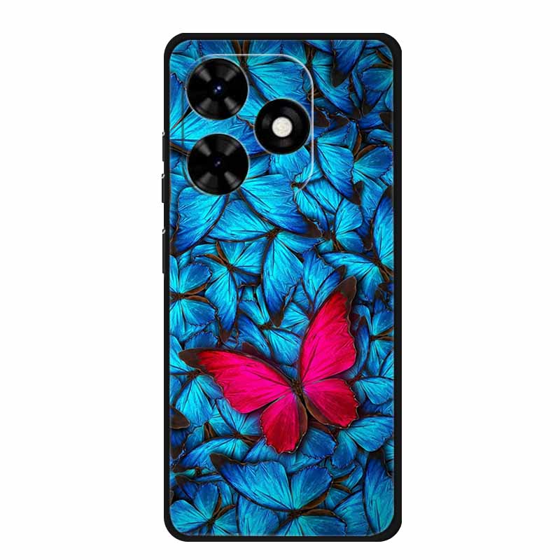 Case For Tecno Spark Go 2024 Animals Painted TPU Silicone Soft Phone Cover for Spark Go2024 BG6 Protector Wolf Shockproof Para