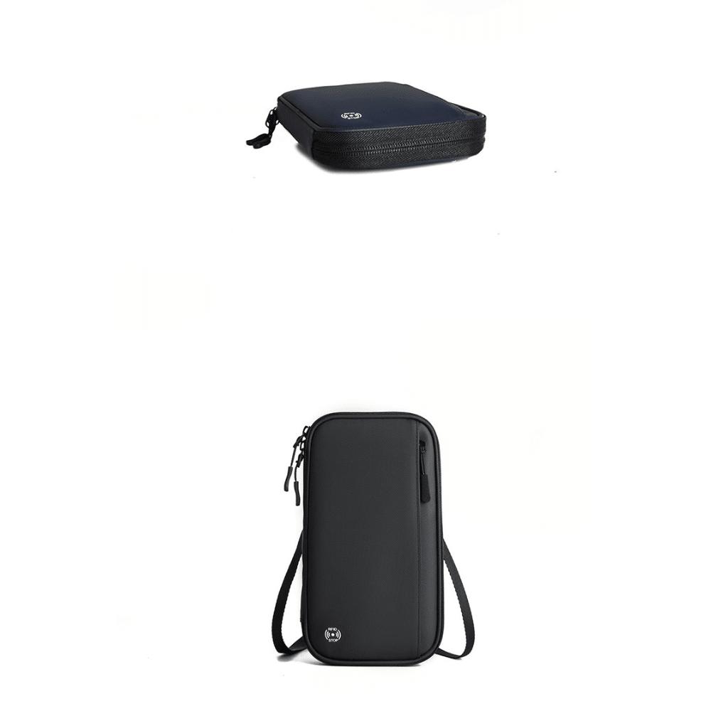 New multi-functional storage card bag, overseas travel, portable ID bag, RFID waterproof multi-card neck passport bag