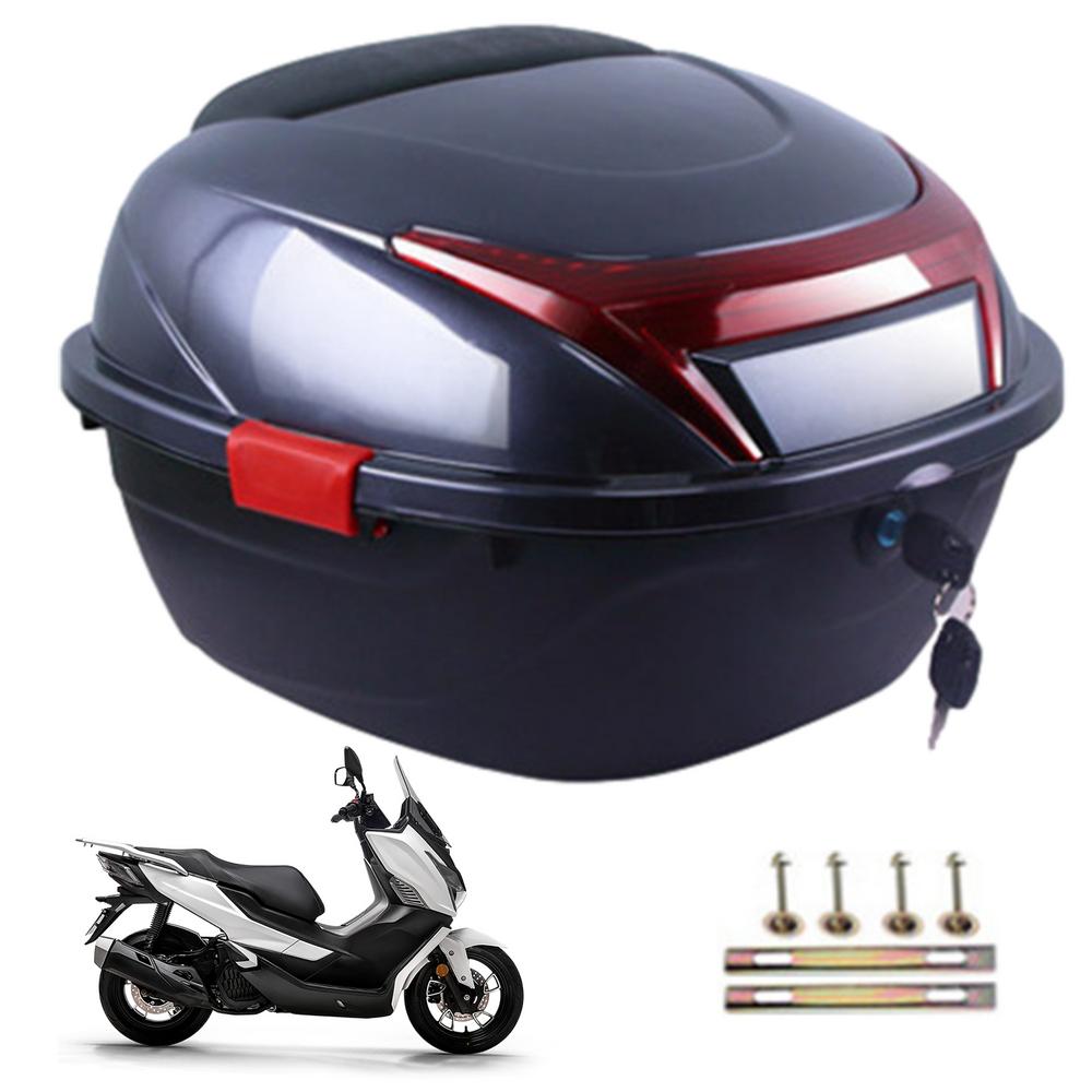 Motorcycle Trunk Box Motorbike Trunk Storage Top Carrier Ergonomic Case Large Motorcycle Storage Top Carrier Waterproof Case