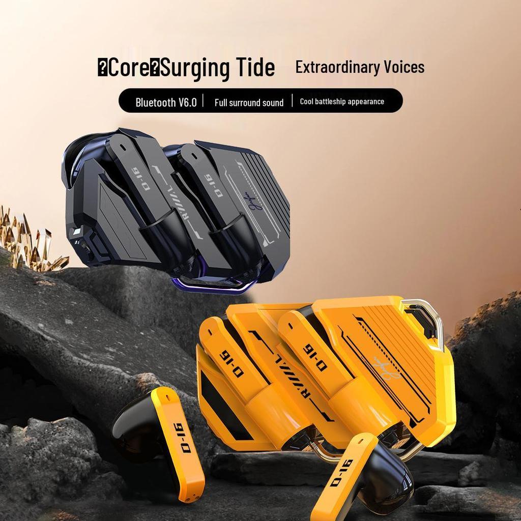 GQ-16 Bluetooth Headset: Cool Mecha Style, Semi-In-Ear, High-Quality Noise Reduction
