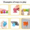 Cartoon Textured Suction Cup Sensory Stone Autism Anxiety Relief Pen Cover Fidget Toys for Kids Gifts Classroom Prizes
