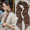 Women French Retro Polka Dot Long Narrow Neck Scarf For Women