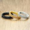 Fashion New Mens Modern Stainless Steel Mesh Band Ring 4mm 8mm Wide For Men Women Retro Jewelry Gift