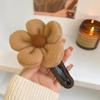 Mote Pluss Størrelse Plysj Blomst Hårklemme Ny Bak Skje Pan Hår High End Elegant og Moteriktig Personlig En Linje Klemmer