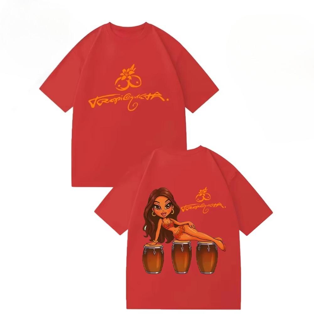 Karol G Tropicoqueta 2026 Album Merch Graphics Tshirts Men Women Fashion Vintage Tshirts Casual Pure Cotton Short Sleeve Top