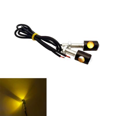 Parafuso de placa de motocicleta super brilhante com led, luz traseira, luz de freio, luz de neblina