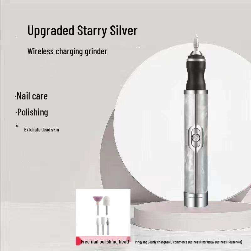 Portable Rechargeable Nail Grinder: Professional Manicure, Polishing, Dead Skin Removal, Nail Repair Tool Set.