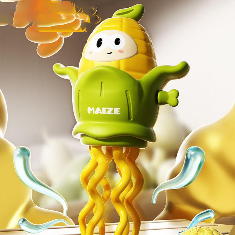 2025 New Kids' Magical Twisting Dancing Corn Wind-Up Toy Baby Learning to Walk Octopus