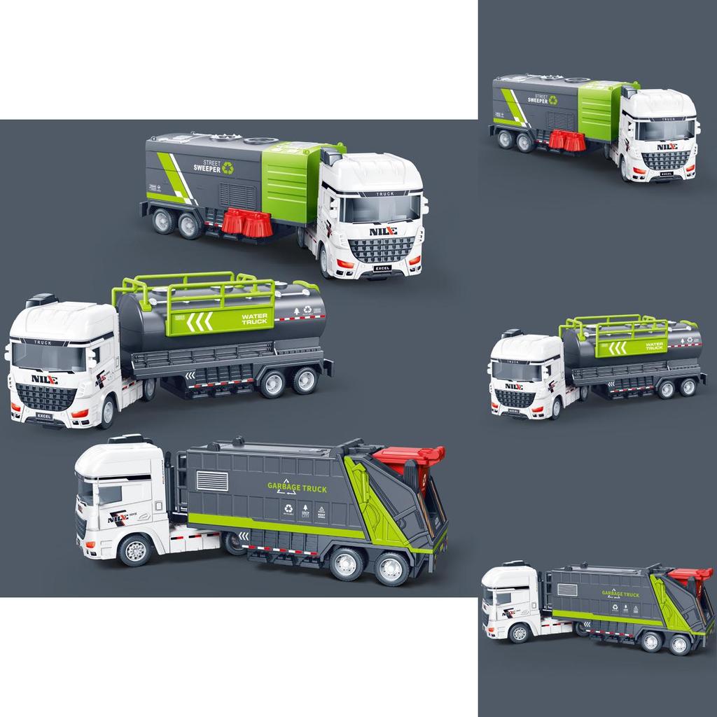 Inertia Sanitation Truck Toy For Kids With Realistic Model And Interactive Play