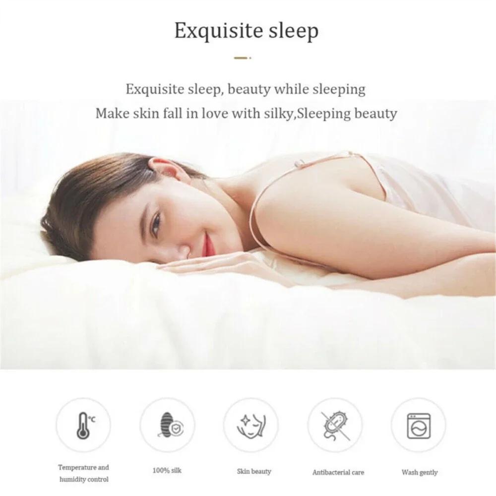 100% Natural Mulberry Silk Pillowcase Hair Skin Protect 22 Momme Pillow Cover Luxury Comfortable Decorative Standard Queen Cases