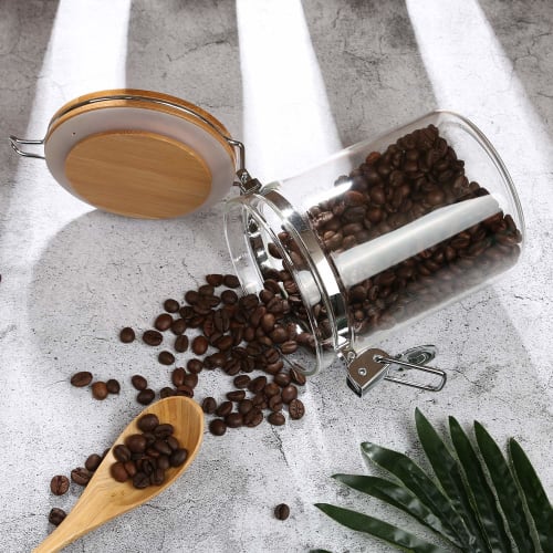 KKC Coffee Bean Storage Container, Airtight Coffee Canister, 200g, 800ml Capacity