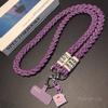 Mobile Phone Lanyard, Crossbody, Woven Rope, Ins, Outdoor Mobile Phone Strap, Ladies, Long, for Travel, Shopping