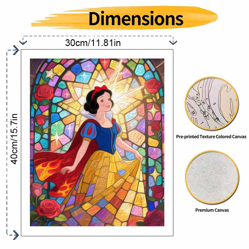 Disney Princess Oil Painting Hand Painting Coloring Painting Handmade Diy Home Decoration Gift