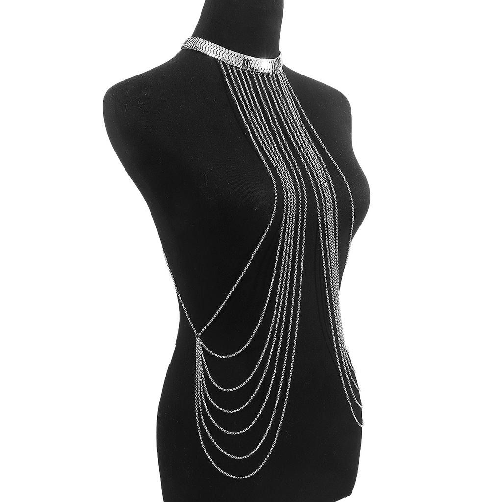 Fashionable Popular Chain Snake Tattoo Body Chain Sexy Multi-layer Beach Metal Texture Bikini Chain