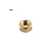 1Pc M4/M5/M6 Brass Hexagonal Nuts, Household Furniture Assembly and Daily Equipment Fixing Fastener Accessories