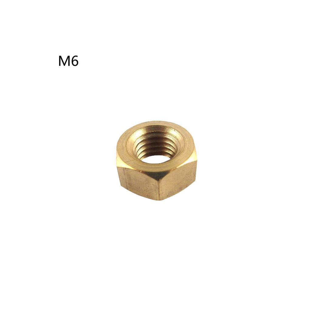 1Pc M4/M5/M6 Brass Hexagonal Nuts, Household Furniture Assembly and Daily Equipment Fixing Fastener Accessories