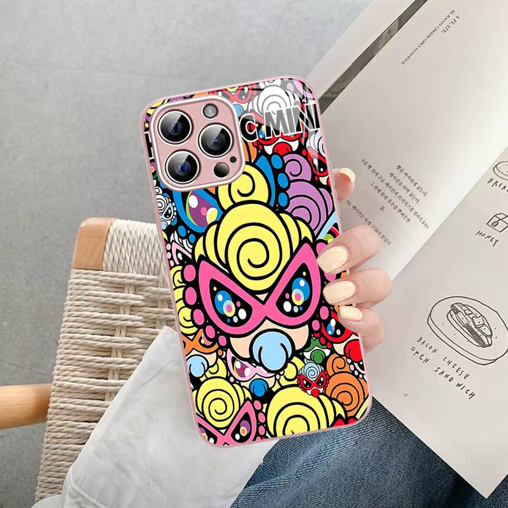 H-Hysteric Cute M-Mini Tempered Glass For Iphone 14 13 12 11 Pro Mini XS MAX 14Plus X XS XR Cover