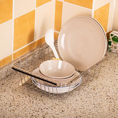 Dish Drying Rack Expandable Dishes Drainer Over The Sink Adjustable Arms Dish Drainer, Dish Rack In