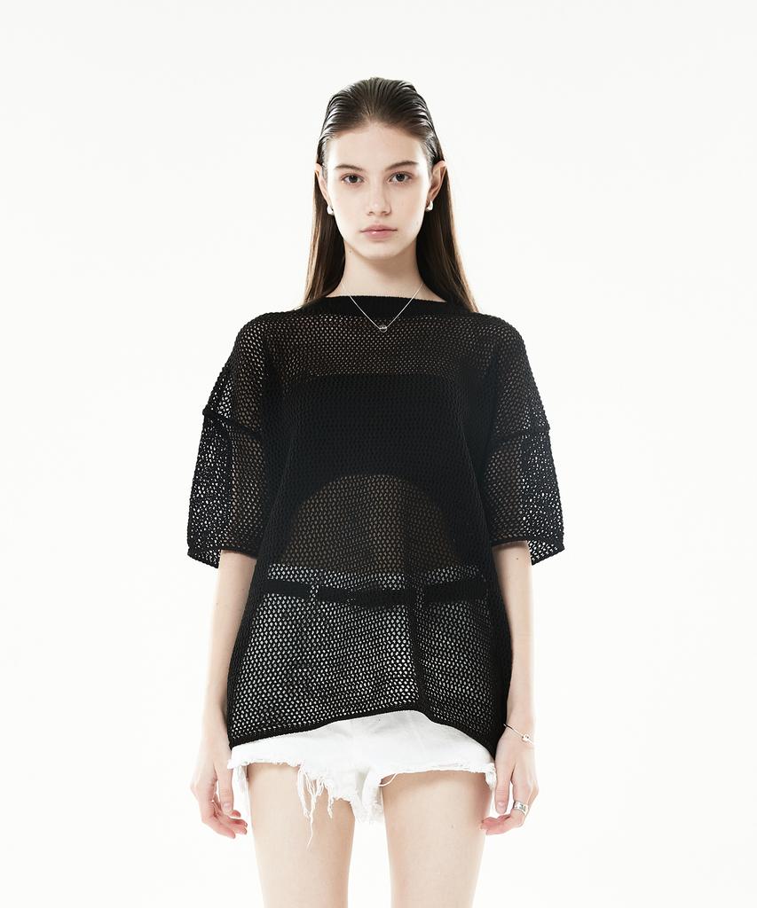 LARTIGENT Lls Net Knit(Black)