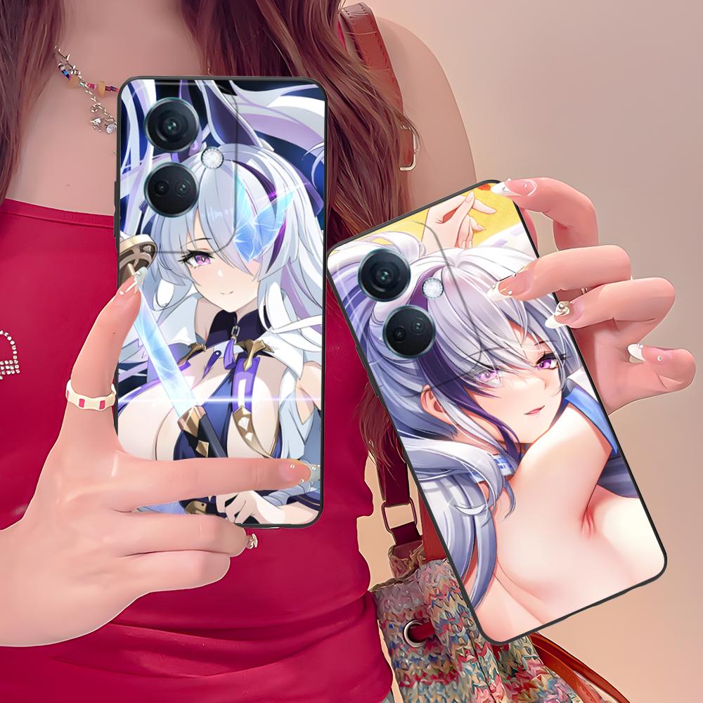 Azur Lane Unzen Matte TPU Mobile Phone Case for OPPO Reno 14 13 12 11 10 9 8 7 6 5 F T Pro 5G Colorful Printing Cover