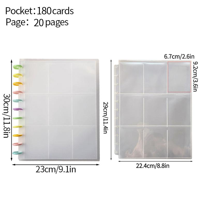 9 Grids Binder Photocard Holder Kpop Cards Colelct Book 1030pcs Binder Pages for Albums Photocard Binder Kpop Stuff