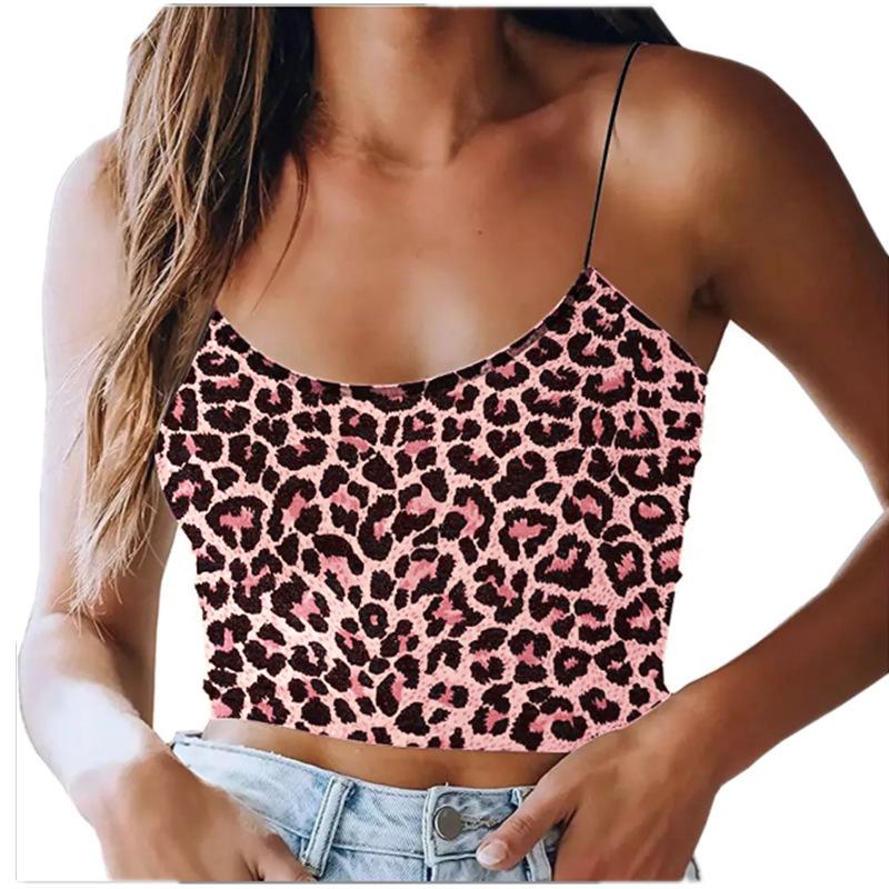 Leopard Print Camisole: Summer 2025 Sexy European & American Style Women's Vest