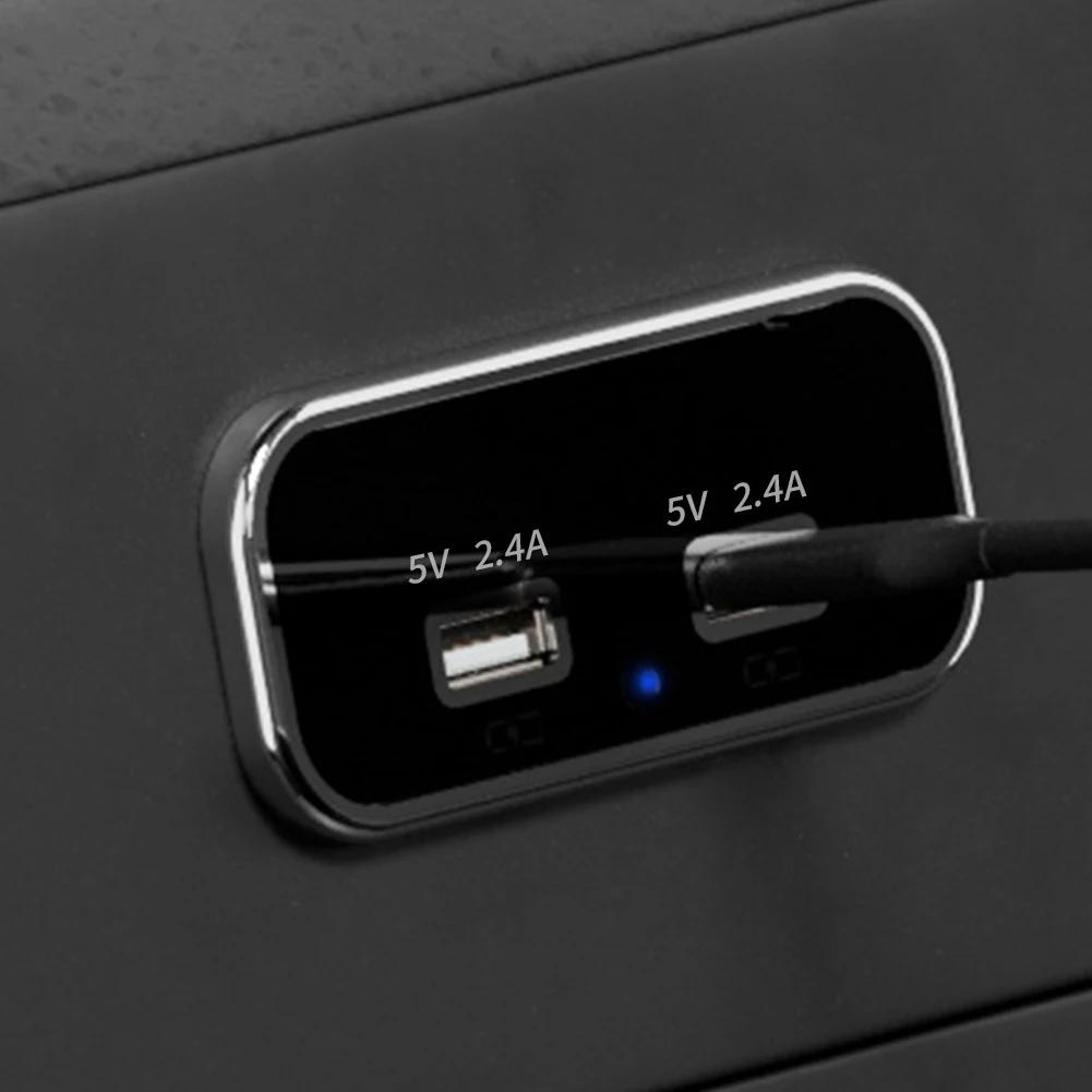 3 Ports 24W PD Type-C 2.1A 1A USB Car Charger Socket 12/24V for Motorcycle Auto Truck ATV Boat RV Bus Power Adapter Outlet