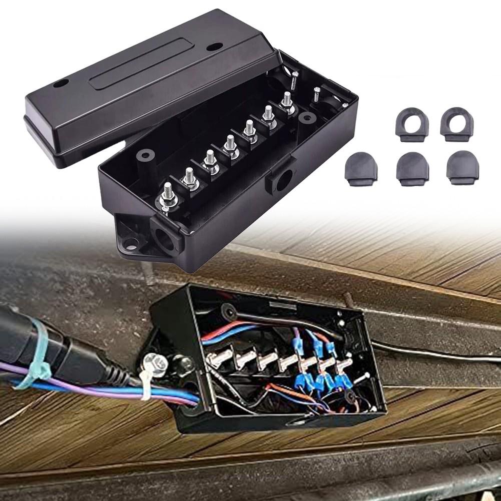 

Quick Install 7 Gang Trailer Wire Connection Box for All Your Towing Needs
