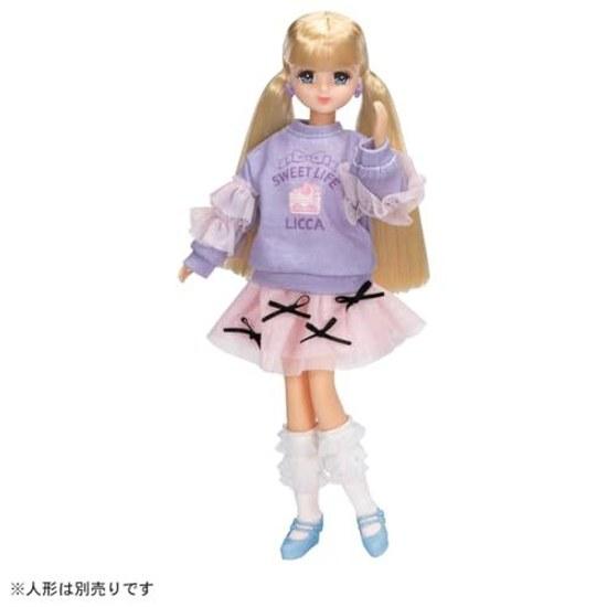 Takara Tomy Licca-chan Dress LW-19 Sugar Ribbon Dress-Up Toy Pretend Play Ages 3 Up