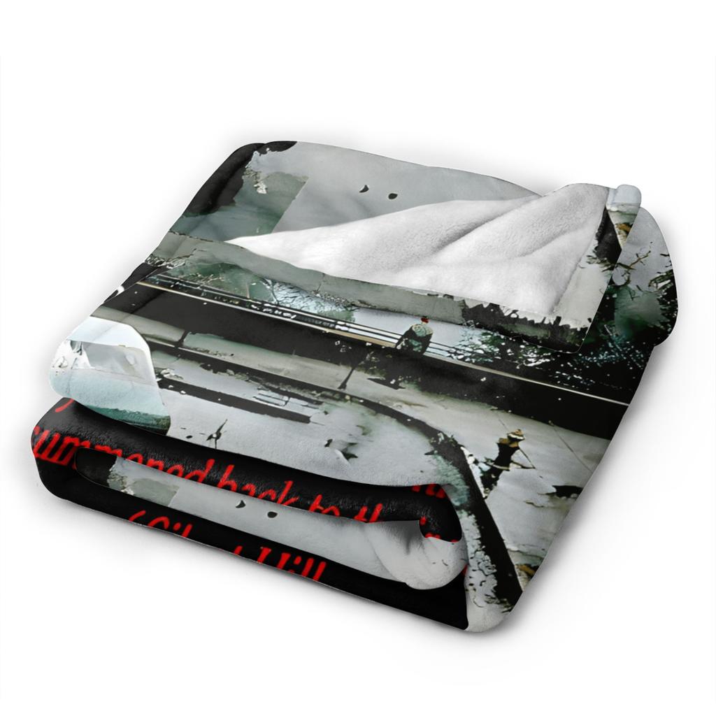 Silent Hill 2 Flannel Blankets Winter Game Warm Soft Throw Blanket for Children Outdoor Novelty Bedspread Sofa Bed Cover