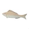 Fish Statue Wooden Figurine Crafts Beach Lover Tabletop Ornament for Restaurant Living Room