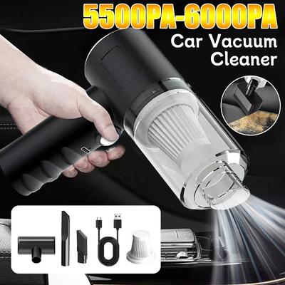 Car Vacuum Cleaner Powerful Cleaning Machine Handheld Car Vacuum Rechargeable Wireless Cleaner For Car Home Pet Hair