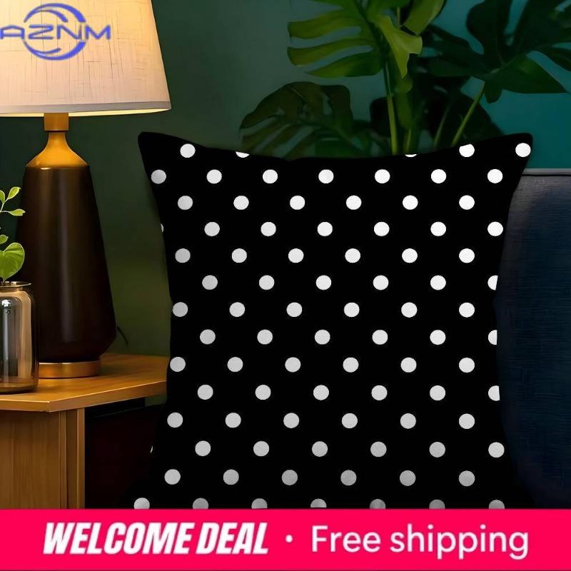 Fashion Polka Dot Figure Pillow Cover Design Cushion Cover Decor Holiday Decorati