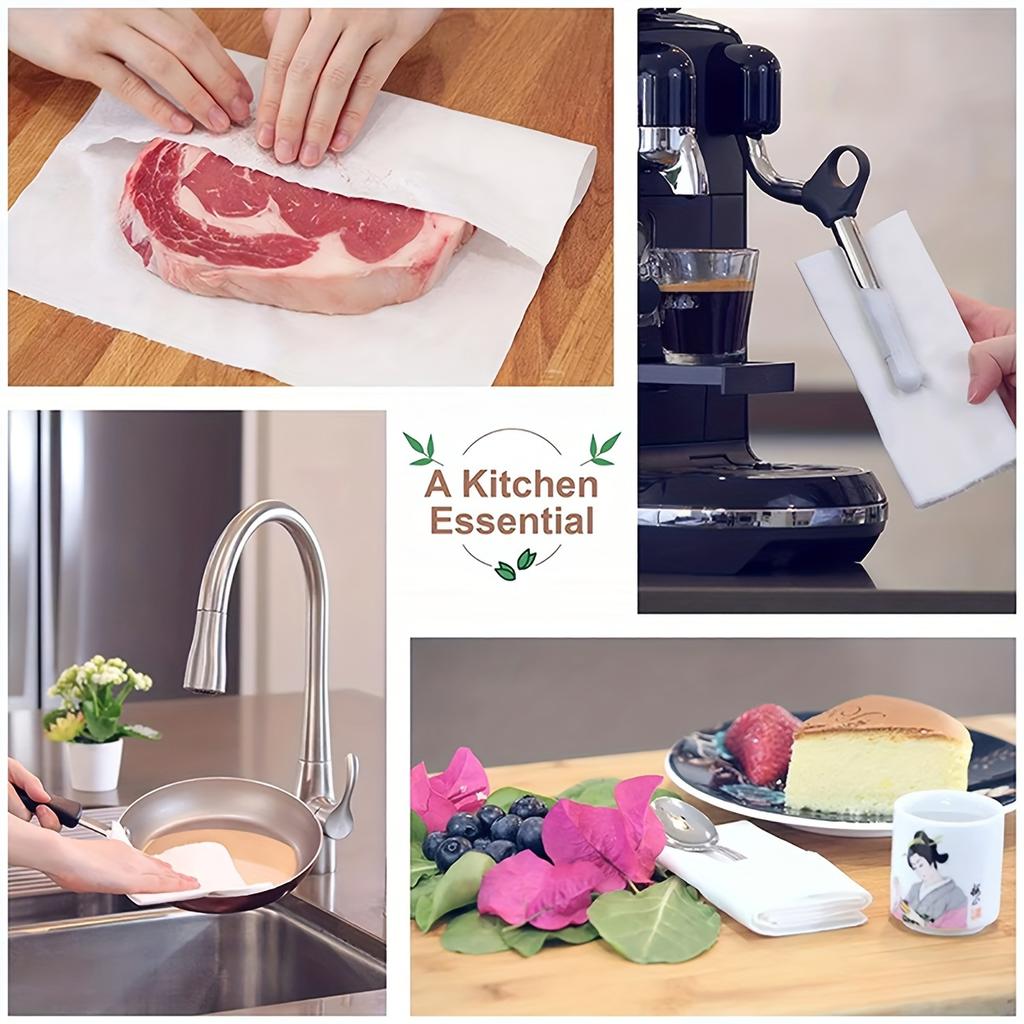 Kitchen Paper Towels Dry and Wet Dual-use Paper Towel Rolls Double-layer Environmentally Friendly and Not Easy To Break