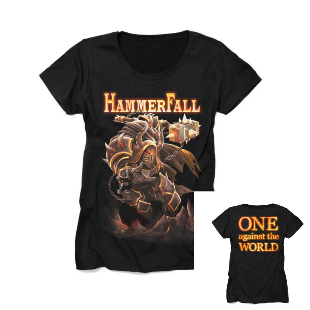 Hammerfall Shield Casual Tshirt Luxury Brand for Men and Women Top