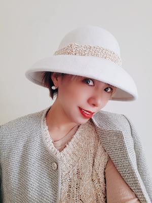 Französische Duftende Berühmtheit Hepburn Weißer Wollglockenhut Damen Herbst Und Winter Schleife Retro Fischerhut Filz