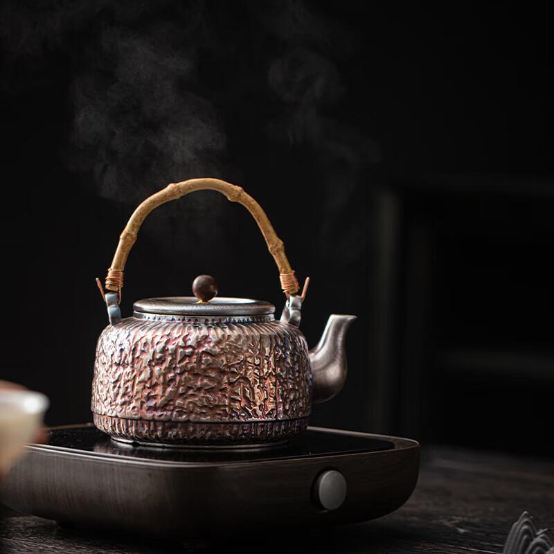 КЕРАМИКА ДЛЯ СУШИ Мастер Чжэн Вэньцян Позолоченный Серебряный Набор Чайников