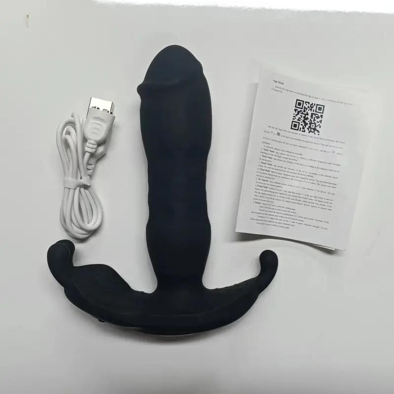 1pc Powered APP Wearable Vibrator Imitates Fingers, Sexy Slave Sam Quiet Panties Vibrator Anal Plug