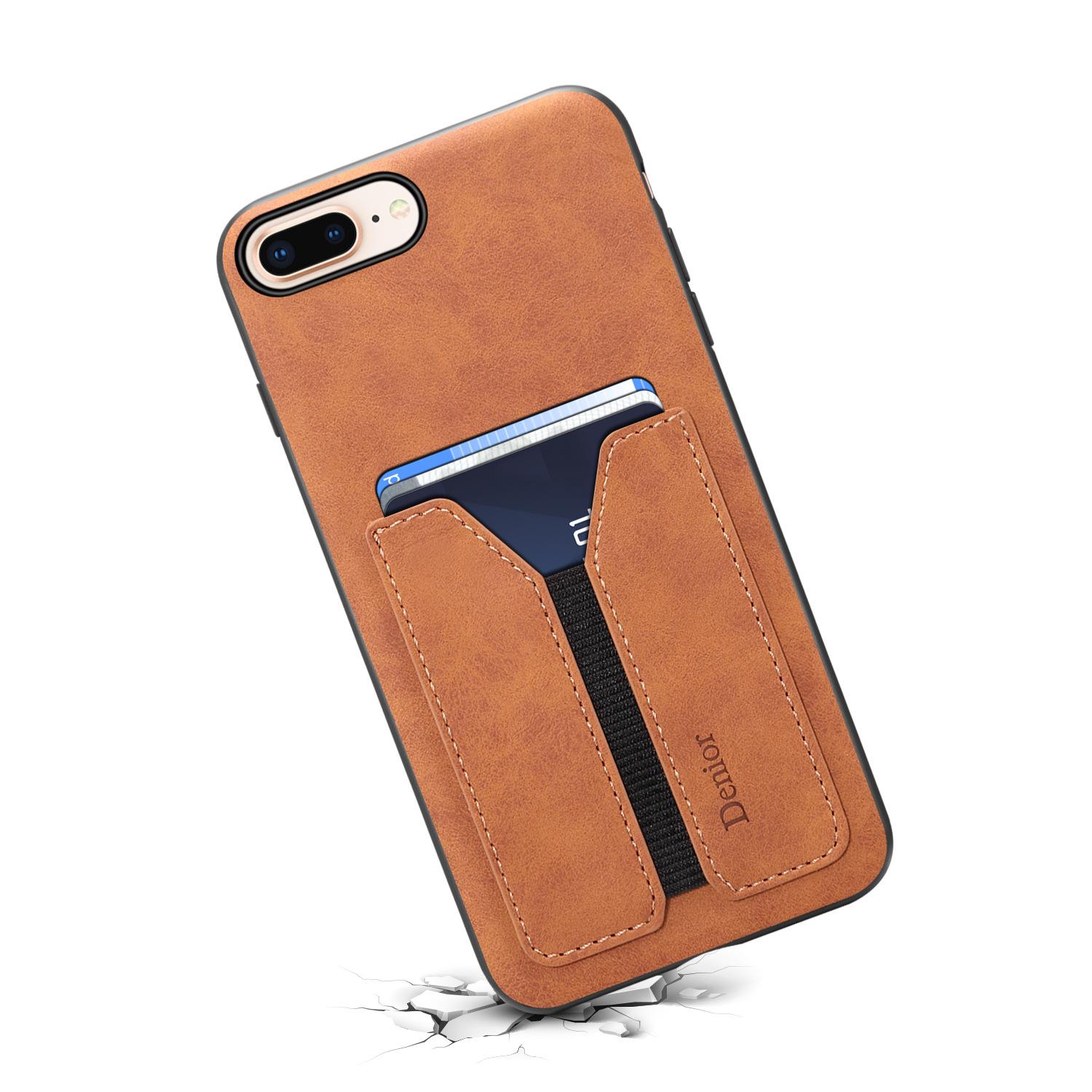 

Новая модель подходит для чехла для мобильного телефона iPhone7/8Plus, чехла для мобильного телефона Apple Xs, защитного кожаного чехла для карт Samsung Note9. Samsung S10 5g коричневый