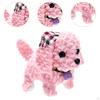 Electric Plush Dog Toy Cute Soft Hat for Festival Holiday Girls Boys White