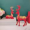Elegante Elchstatue Dekorative Harzhandwerksfiguren Tiere Skulptur Shop Handgefertigte Figuren