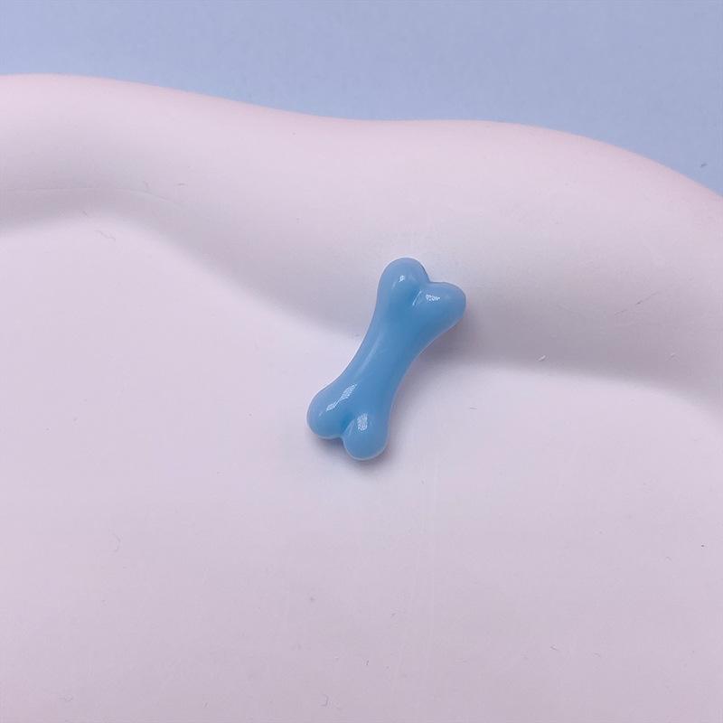 Z05 50pcs 18mm Interest Bone Shape Acrylic Beads Loose Spacer Beads Handmade Jewelry Making DIY Bracelet Earrings Accessories