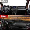 Car Cover Avoid Light Pad Anti-UV Carpets Case Non-Slip Mats Dashboard For Jeep Wrangler JL 2018      2024