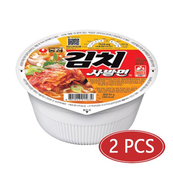 Nongshim Кимчи Рамен Оригинальная чашка 86г (3 варианта) 2PCS