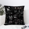B-Boykisser Silly Cat Cute Pillow Case Plush Fabric Soft Pillowcase Double Sided Print Sofa Cushion Cover Throw Pillow Cover