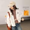 LUSON Girls' Double-Sided Fleece Hooded Jacket